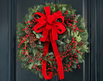 Decorated Christmas Wreaths