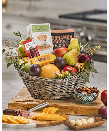 Orchard Fruit Basket & Gourmet Sampler