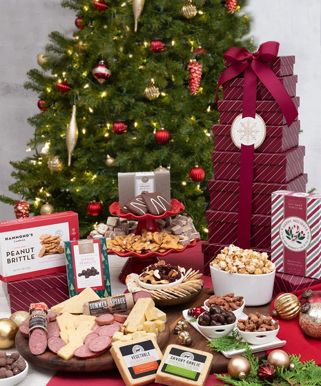 Season's Greetings Gift Tower - National Delivery