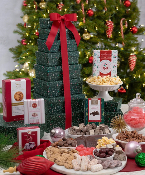 Candy and Cookies Holiday Gift Tower - National Delivery