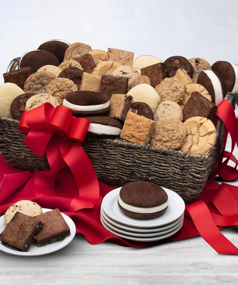 Deluxe Baked Goods Gift Basket - Fresh Cookies & Brownies