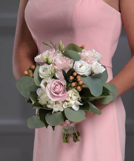 Pink Pave Hand-tied Nosegay