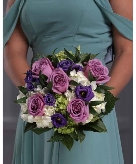 Bridesmaid Classic Lavender Hand-Tie Bouquet