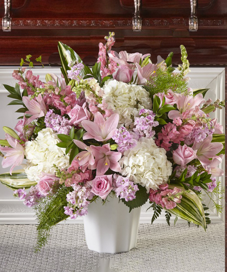 Simply Serene Pink Garden Basket