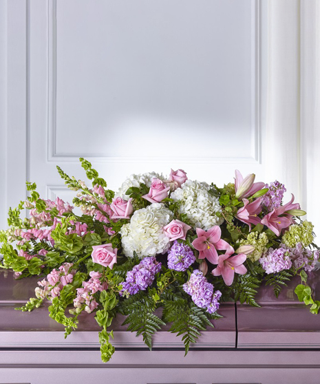 Life's Gratitude Garden Casket Cover