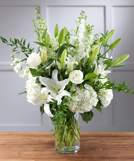 Elegant White Garden Vista