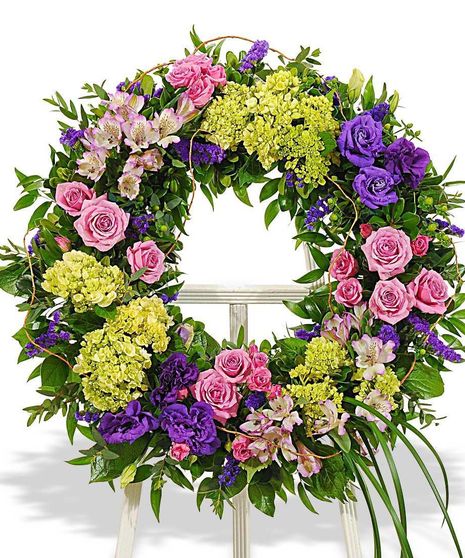 A Pastel Garden Wreath
