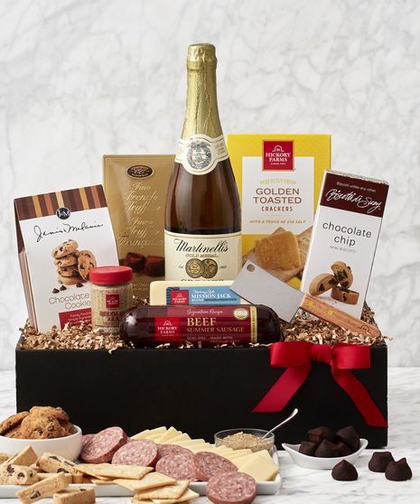 Sparkling Cider & Snacks Gift Box - National Delivery