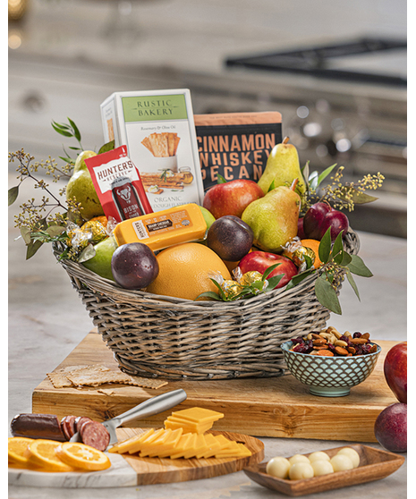 Fruit and Cheese Gift Basket Delivery Atlanta, Carithers Flowers