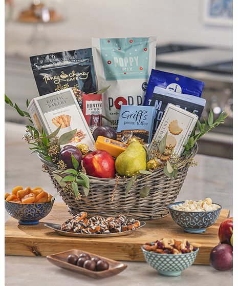 Gourmet Gift Basket and Fruit Sampler
