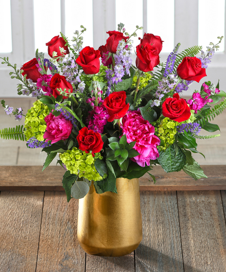 Atlanta Luxe Red Roses & Peony Garden