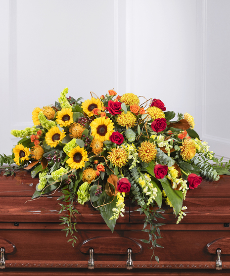 Autumn Garden Casket Cover