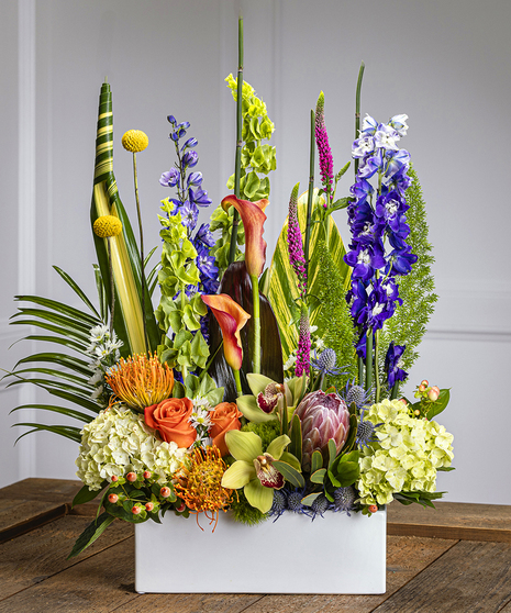 Stylish and unique funeral arrangement