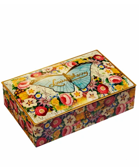 Louis Sherry Butterfly Gift Tin - 12 pc Luxury Truffles