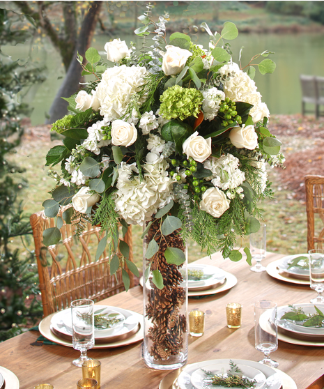 Winter Table Buffet Centerpiece
