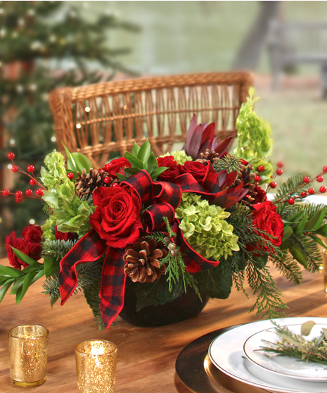 Woodland Christmas Table Centerpiece