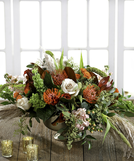 Harvest Gold Pedestal