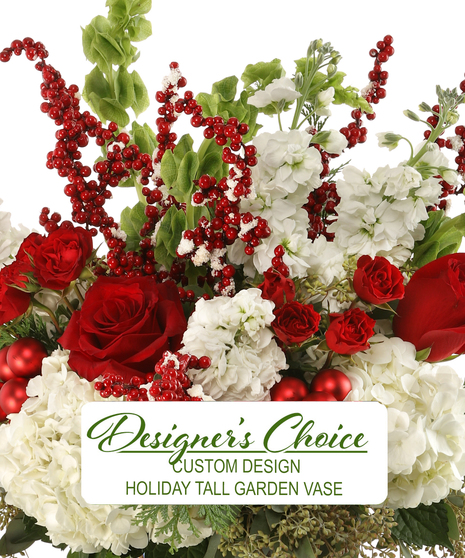 Christmas Tall Vase - Custom Design