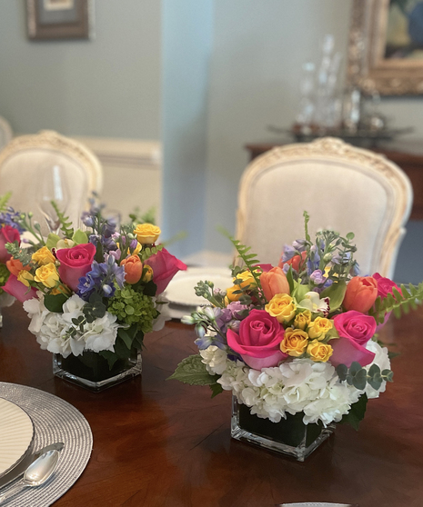 Vibrant Garden Table Cube Sets