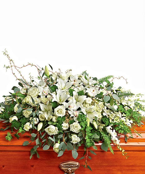 Lush English Garden Casket Cover