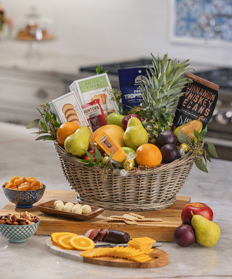Fruit and Cheese Gift Basket Delivery Atlanta, Carithers Flowers