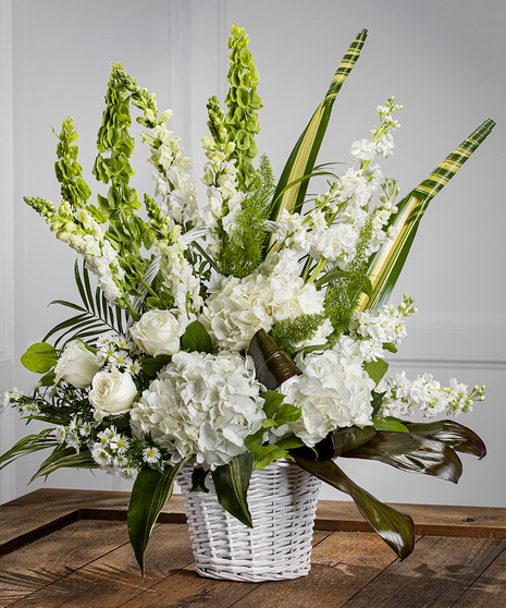 Graceful in White Wreath Spray - Boulevard Flower Gardens