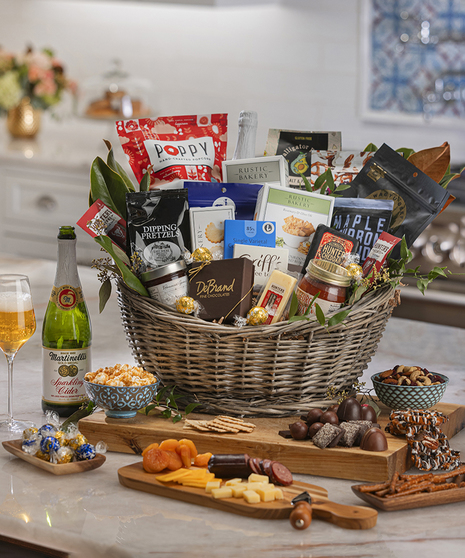 Gourmet Gift Baskets available in three sizes