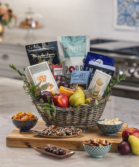 Gourmet Gift Basket and Fruit Sampler
