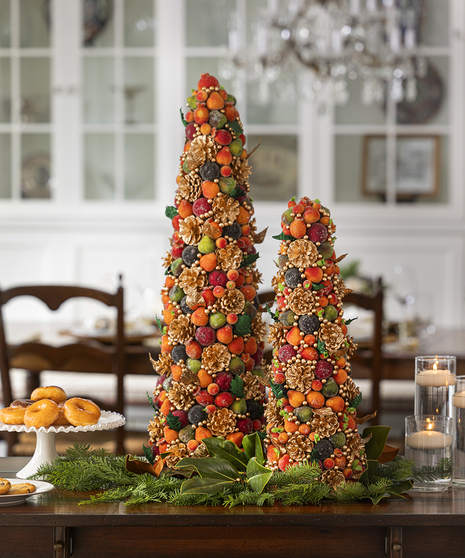 Permanent Fruit Topiary Trees - Holiday Decor