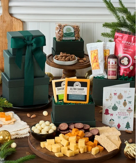 Holiday Meat & Cheese Gift Tower - National Delivery