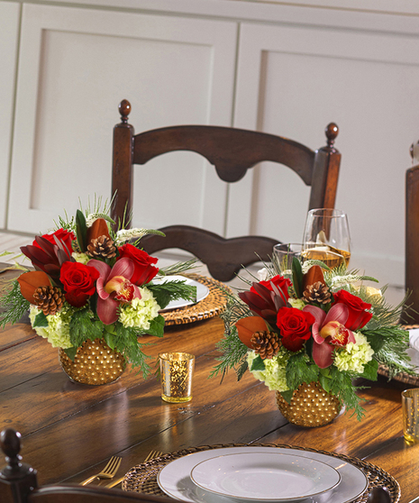 Holiday Wishes Gift Centerpieces