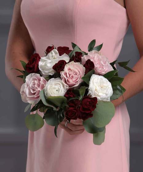 Burgundy Pave Hand-tied Nosegay
