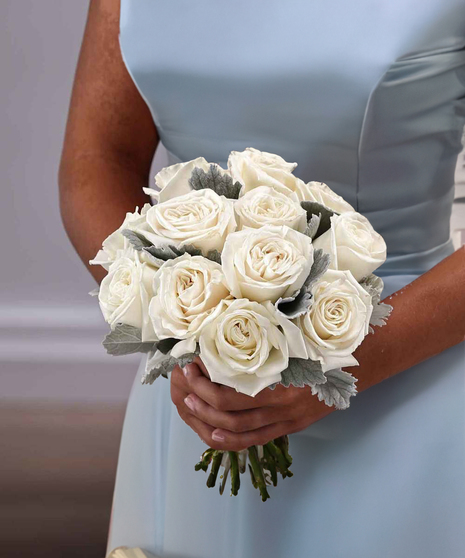 Nosegay of Classic White Roses