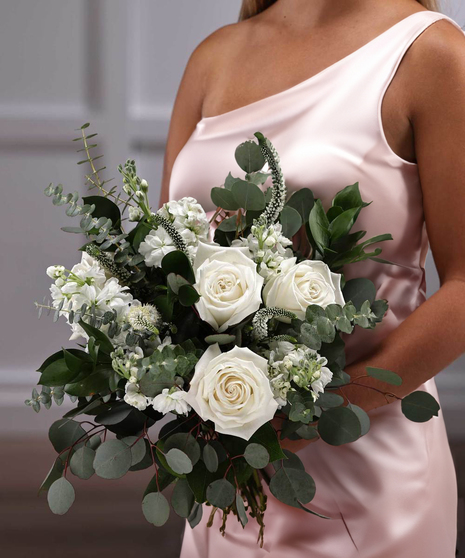 Bridesmaid White Boho Style Bouquet
