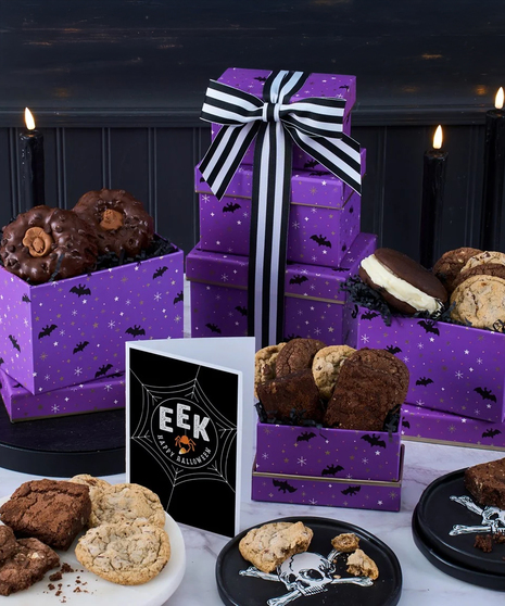 Halloween Seasonal Baked Goods Gift Tower