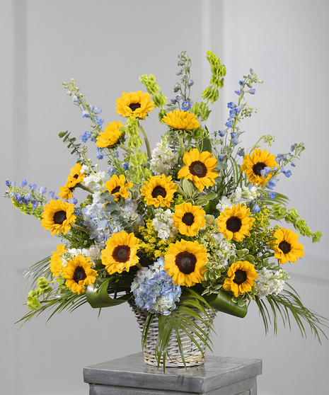 Sunflower Garden Sympathy Basket