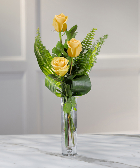 Yellow Rose Budvase