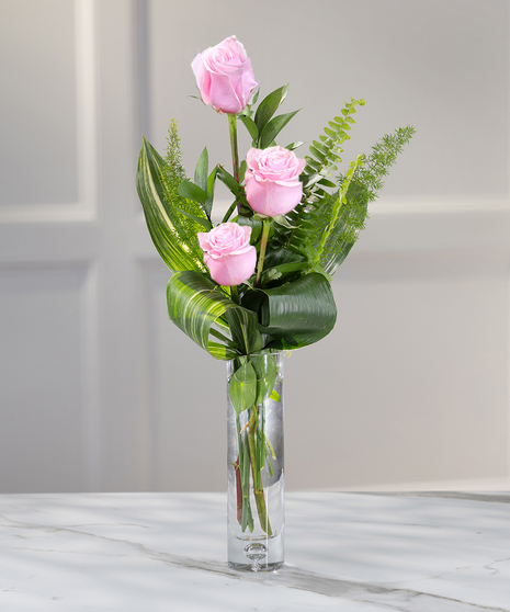 Deluxe Pink Rose Budvase