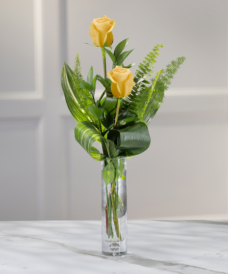 Yellow Rose Budvases