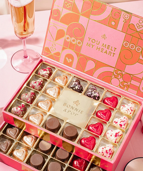 Valentine Two-Tier Chocolate Box - Delicious Premium Chocolates!