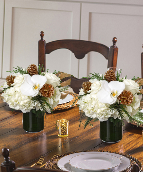 Winter Snow Table Centerpiece Sets