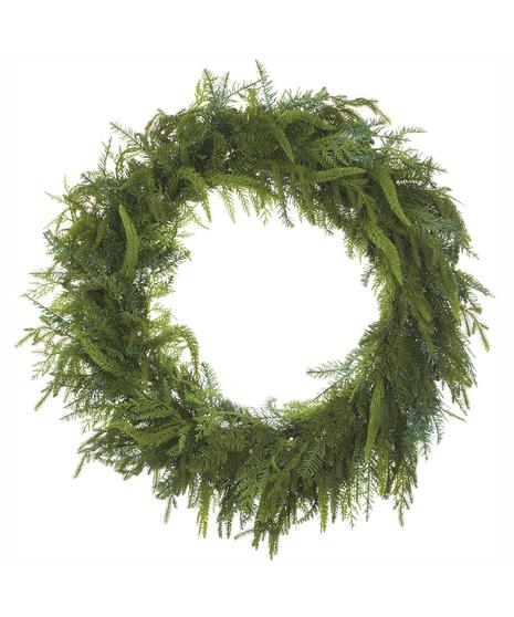  Christmas Soft Touch Permanent Cedar Mix Pine Wreaths