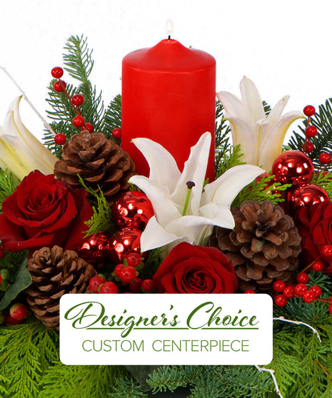 Christmas Candle Centerpiece - Custom Design