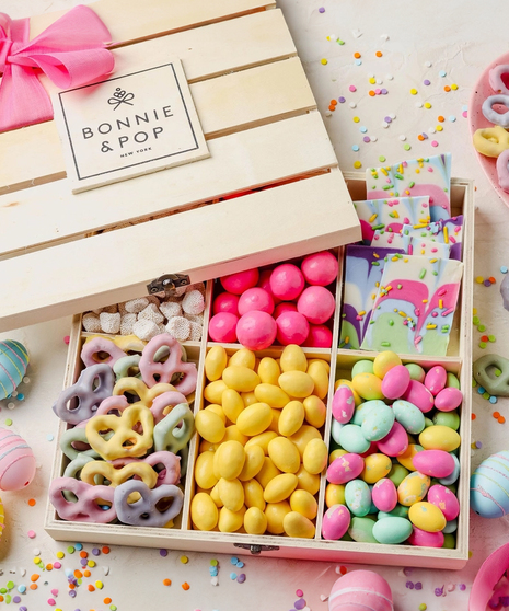 Be Hoppy Easter Gift Basket Crate