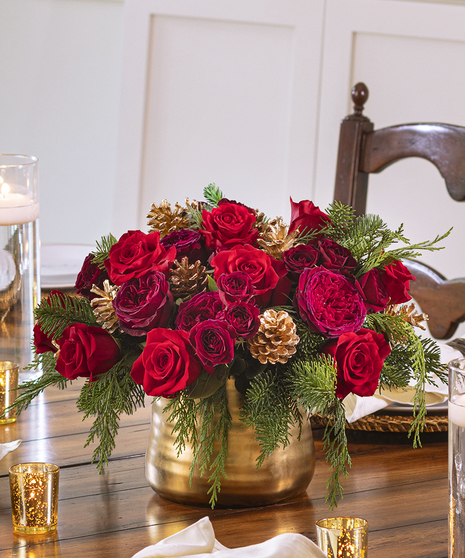 Holiday Rose Garden Centerpiece