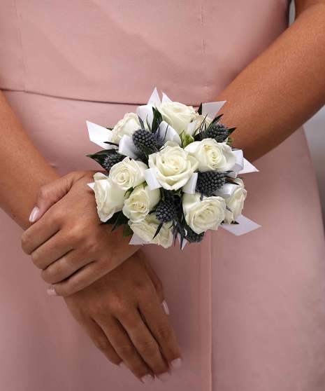 Wrist Corsages for Wedding for Mother - Groom and Bride Bridesmaid