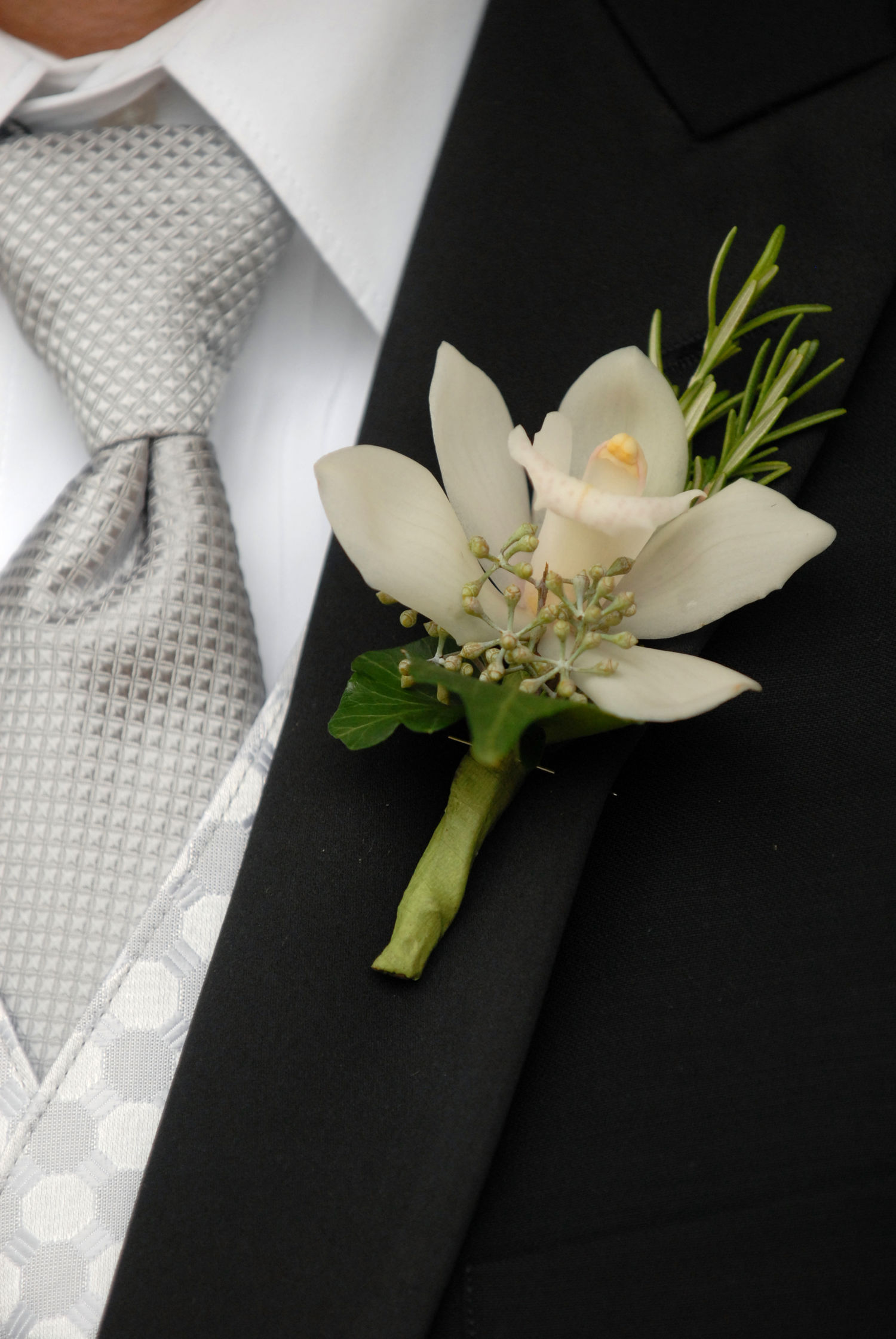 Cymbidium Orchid Boutonniere